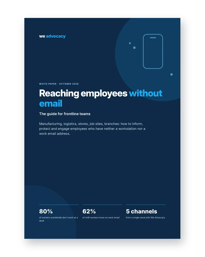 Reaching employees without email
