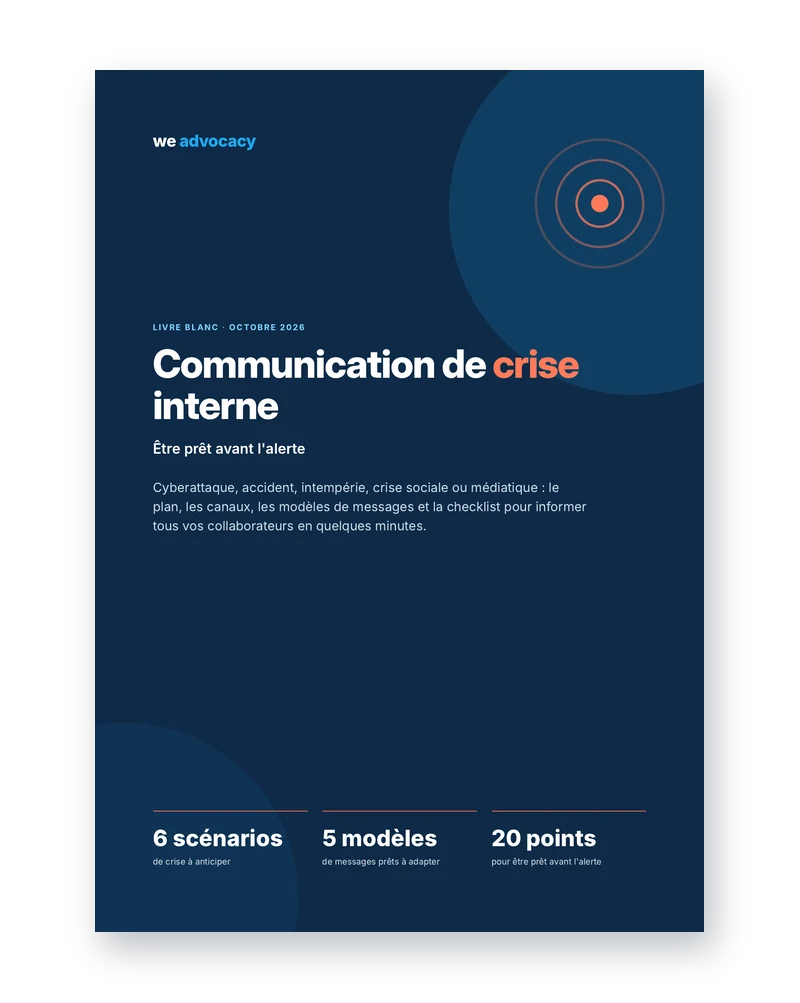 Communication de crise interne : être prêt avant l'alerte