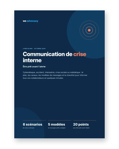 Communication de crise interne : être prêt avant l'alerte