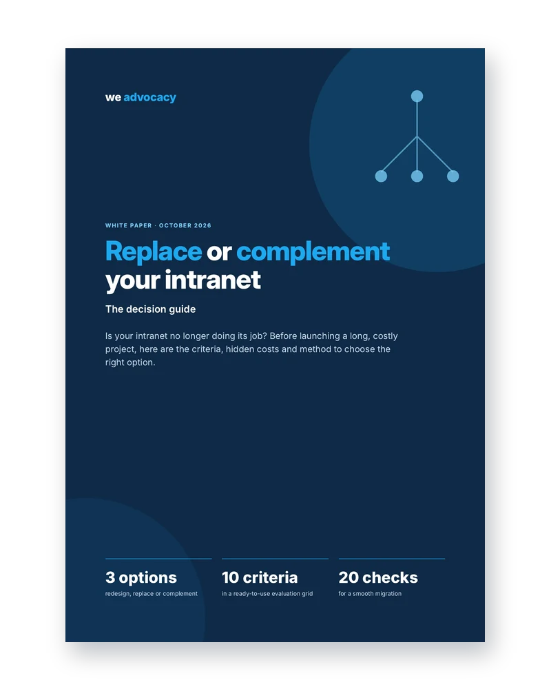 Replace or complement your intranet: the decision guide