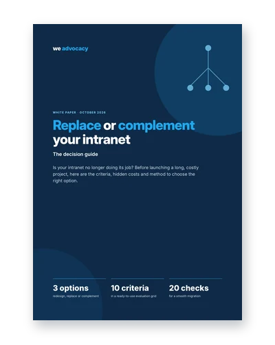 Replace or complement your intranet: the decision guide