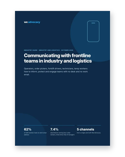 Communicating with frontline teams in industry and logistics