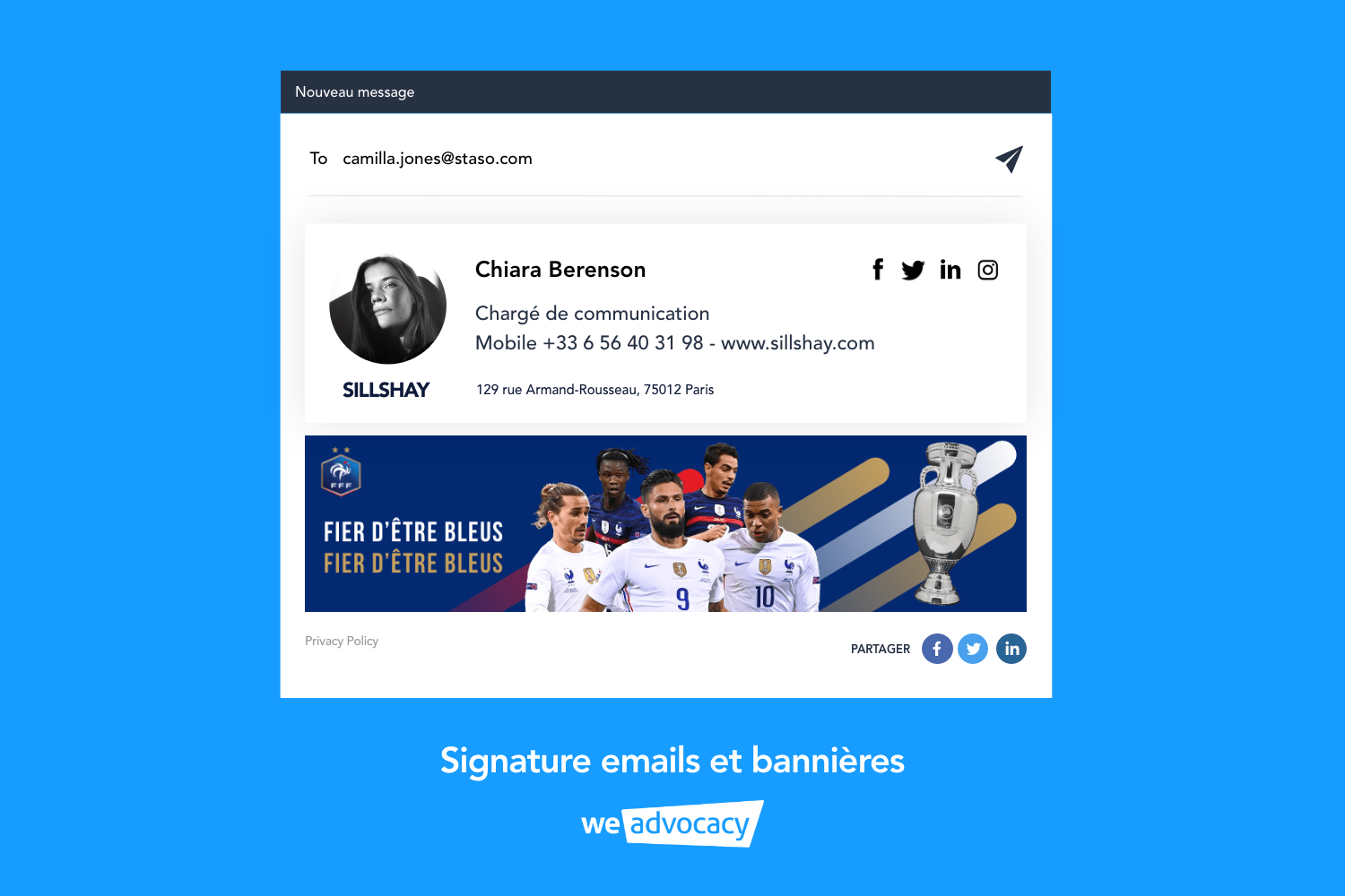 4 modèles de bannières emails pour l'Euro 2021