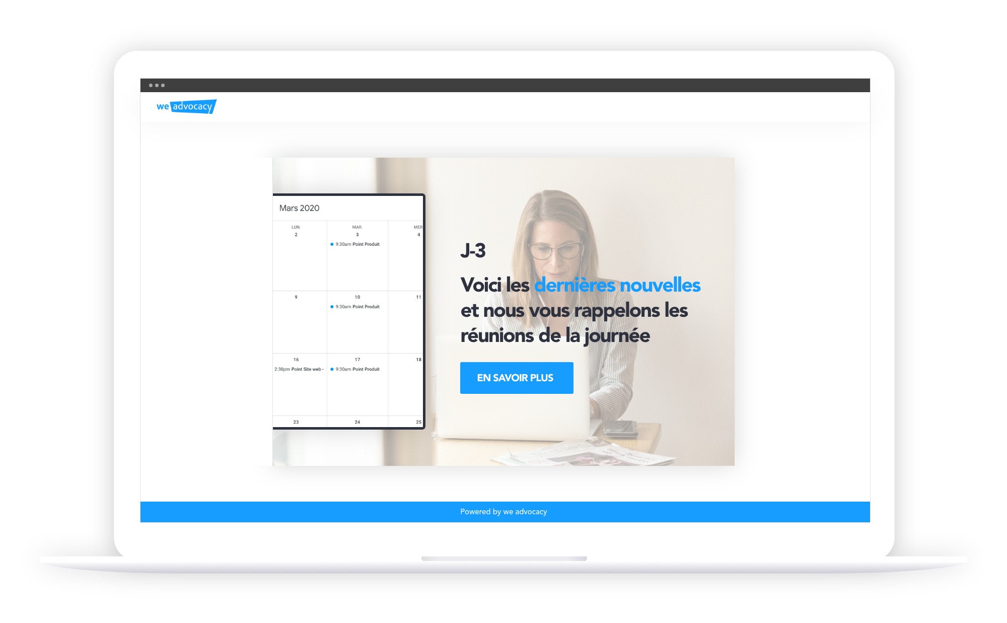 Etape 1 : créez en quelques clics votre page web qui contient votre message