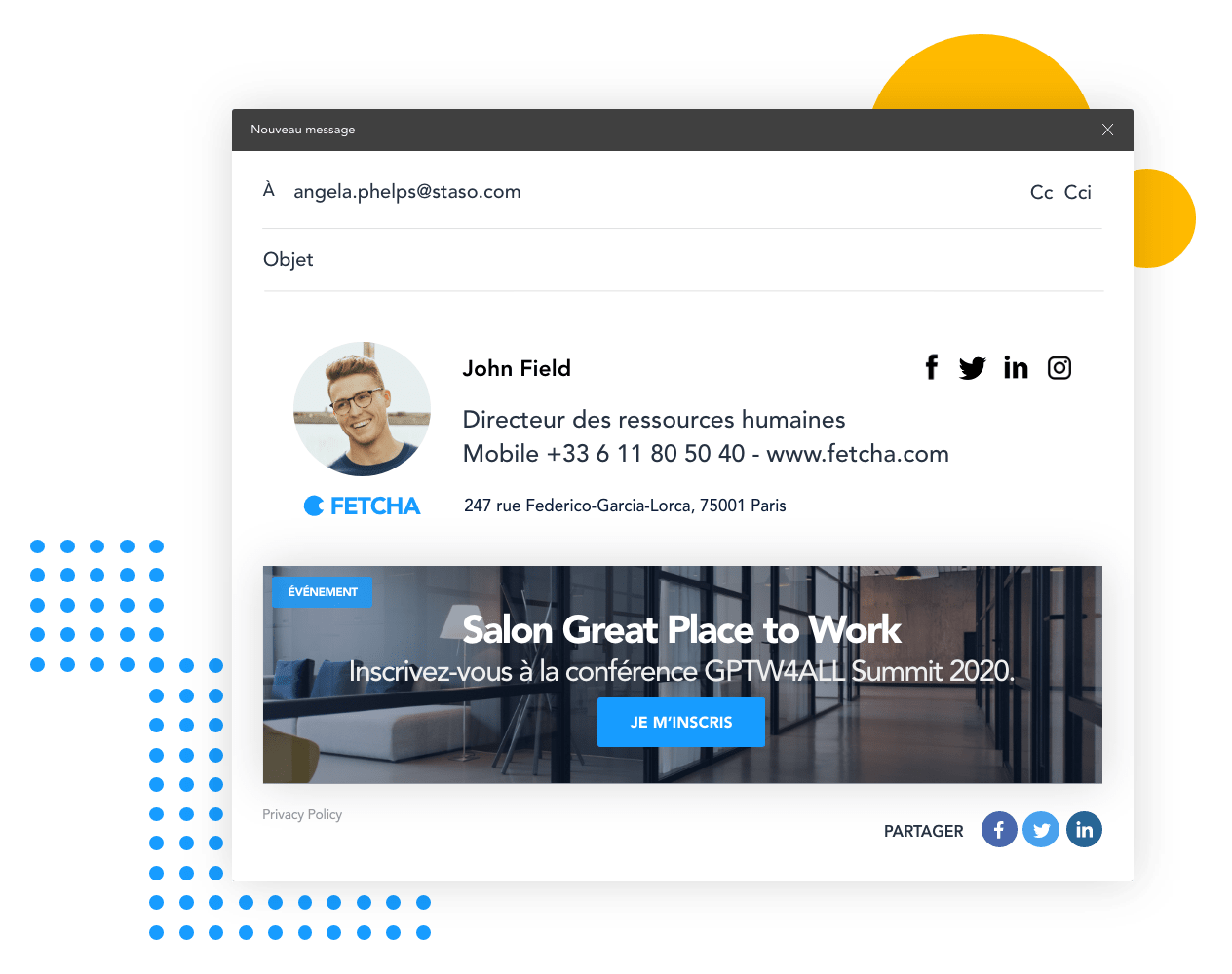 La plateforme pour communiquer avec vos prospects et clients