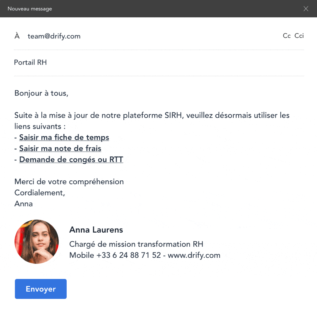 Programmez la diffusion d’emails internes pour adresser tout ou partie de vos équipes