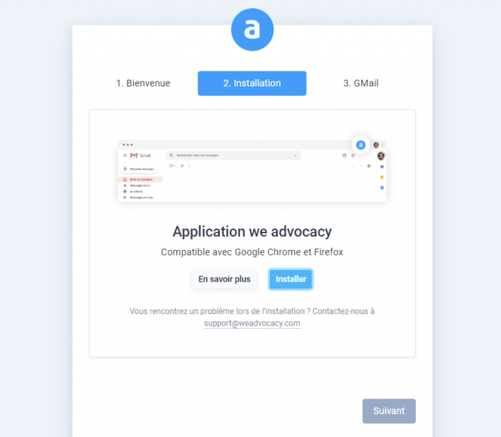 Procédure d’installation de l’extension Gmail / O365 sous Chrome