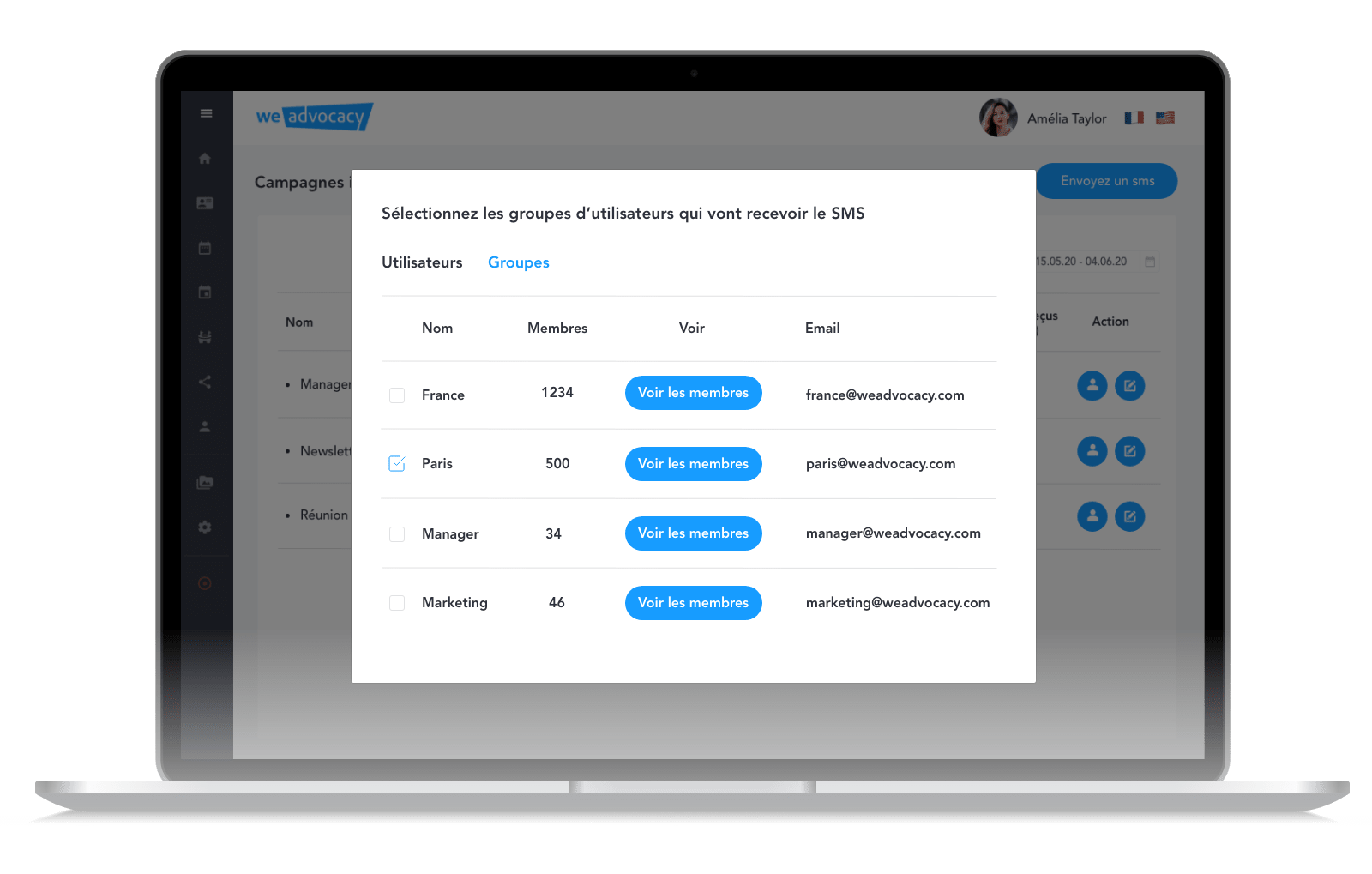 Atteignez vos collaborateurs