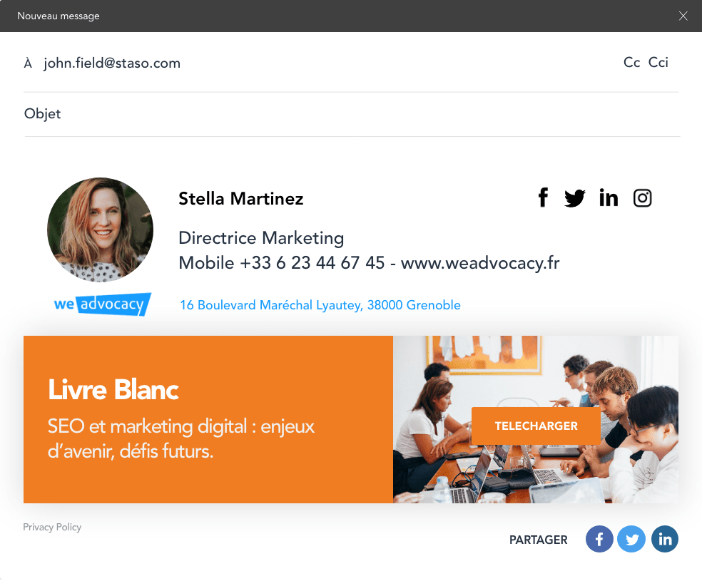 Partagez régulièrement du contenu
