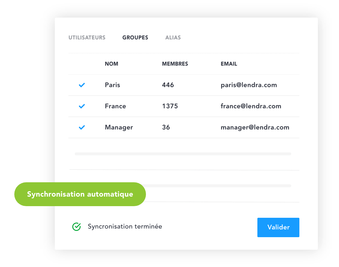 Bénéficiez de signatures mails par groupe de collaborateurs