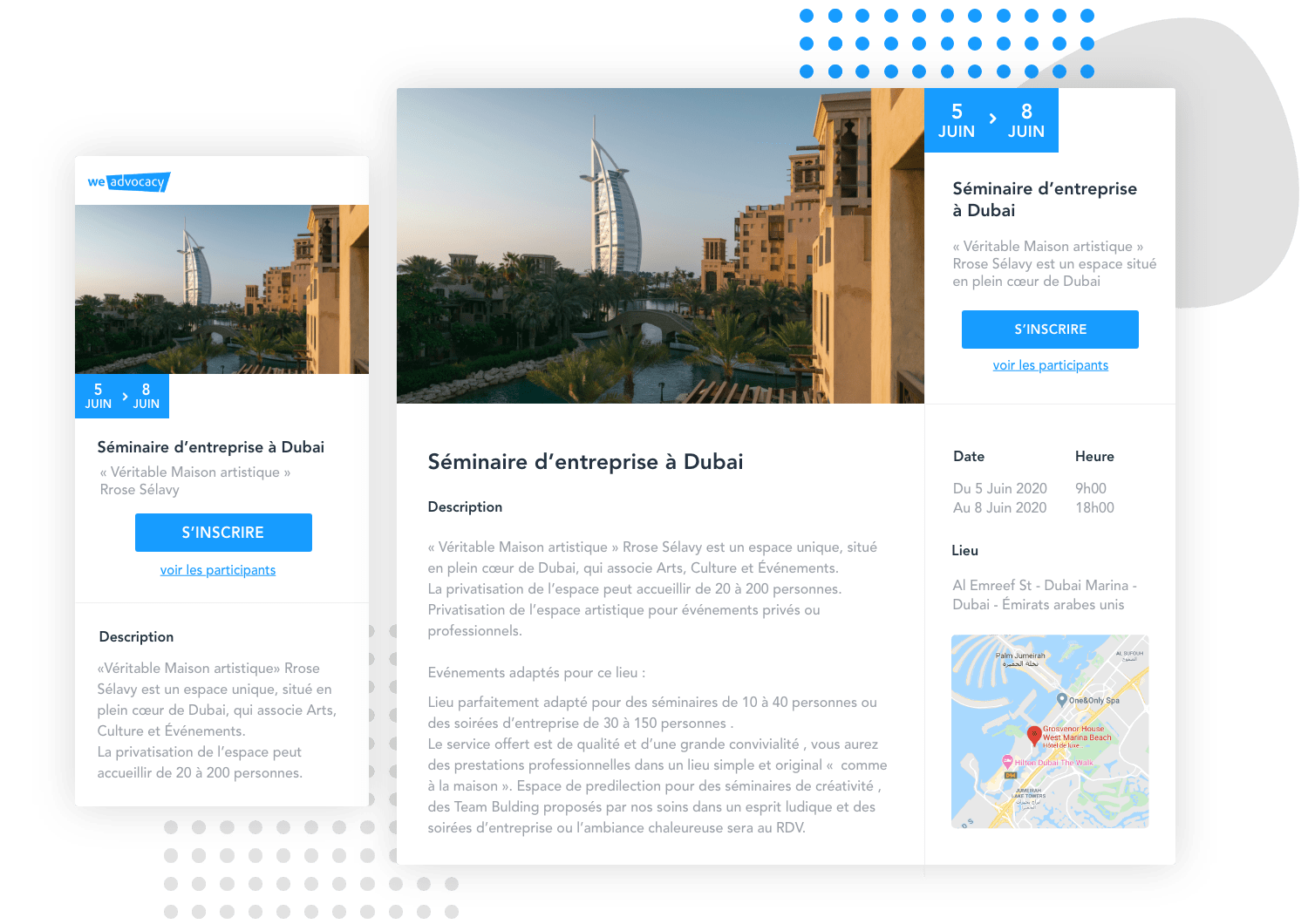 Simplifiez l'organisation de vos événements internes